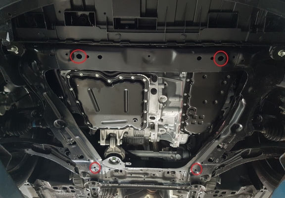 Protection sous moteur et de la boîte de vitesse Nissan X-Trail T32