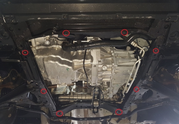  - Aluminum protection sous moteur et de la boîte de vitesse Dacia Logan 2