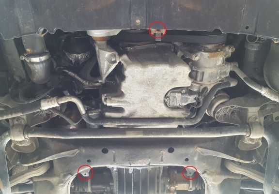 Protection sous moteur et de la radiateur VW Passat B5, B5.5