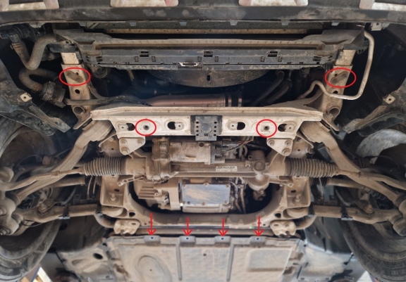 Protection sous moteur Mercedes GLC Coupe X253