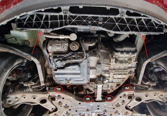 Protection sous moteur et de la boîte de vitesse Kia Sorento UM