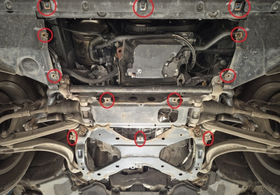 Protection sous moteur et de la radiateur Audi Q5