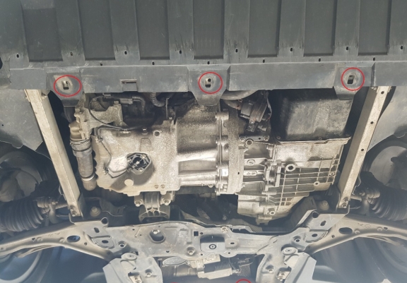 Protection sous moteur et de la boîte de vitesse Mercedes CLA X117