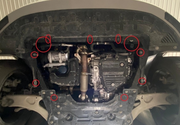 Protection sous moteur et de la boîte de vitesse Fiat 600