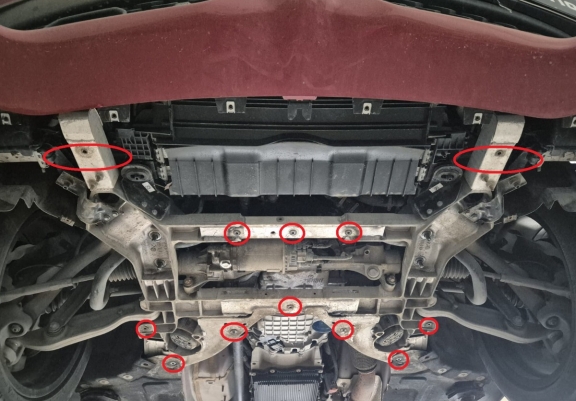 Protection sous moteur et de la boîte de vitesse Alfa Romeo Stelvio