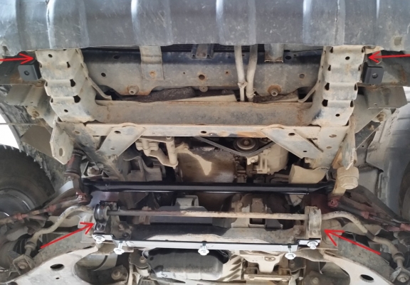 Protection sous moteur et de la radiateur Nissan Pick Up