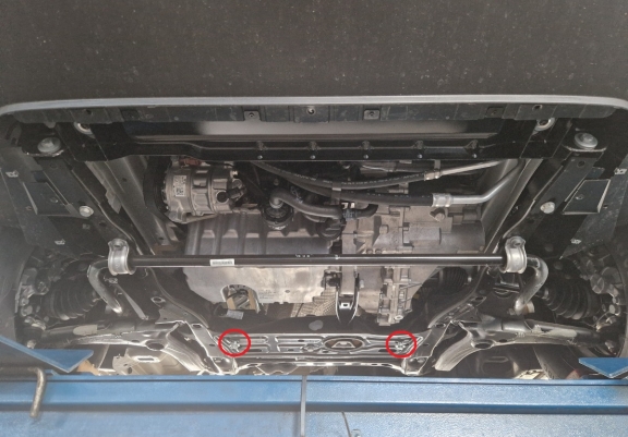 Aluminium protection sous moteur et de la boîte de vitesse MAN Tge