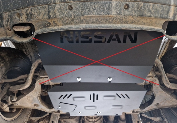 Aluminum protection sous moteur et de la boîte de vitesse Nissan Pathfinder