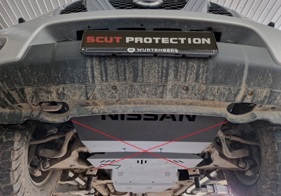 Aluminium protection de la boîte de vitesse Nissan Navara