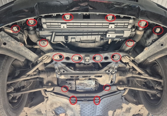 Protection sous moteur et de la boîte de vitesse  Mercedes GLK X204