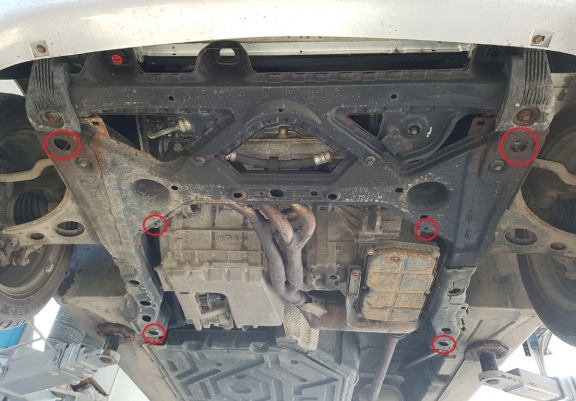 Protection sous moteur et de la boîte de vitesse Mercedes Vaneo W414