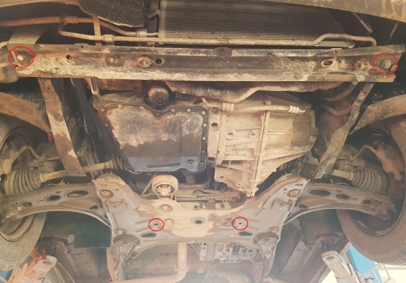 Protection sous moteur et de la boîte de vitesse Renault Trafic 2 