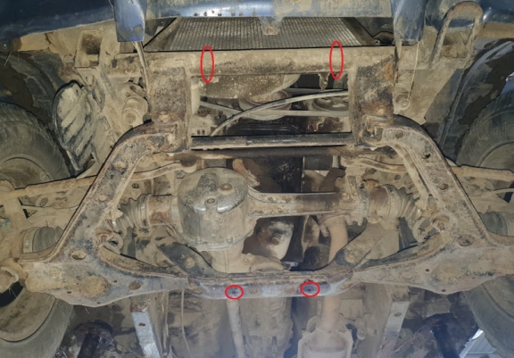 Protection sous moteur et de la radiateur Suzuki X90