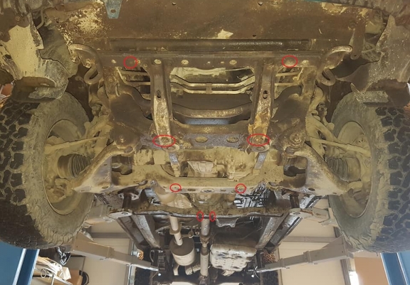 Protection de la boîte de vitesse Toyota Hilux