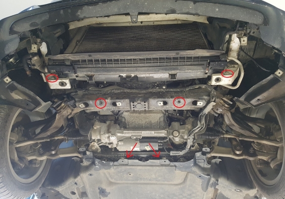 Protection sous moteur et de la radiateur Mercedes C-Class W205 4x4