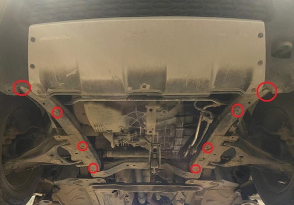 Aluminium protection sous moteur et de la boîte de vitesse Dacia Duster 