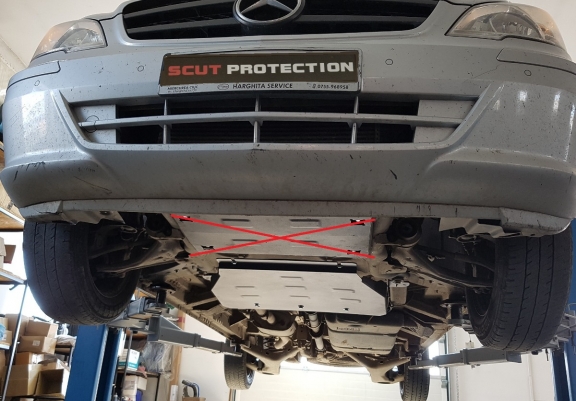 Protection de la boîte de vitesse Mercedes Viano W639 - 2.2 D 4x2