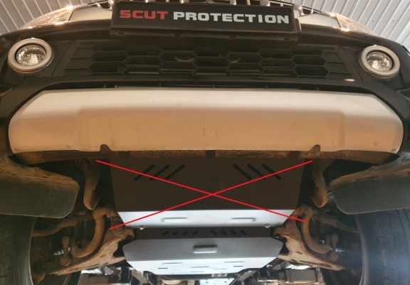 Protection sous moteur et de la boîte de vitesse Fiat Fullback