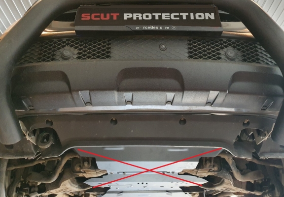 Protection de la boîte de vitesse et protection de la boîte de transfert Mercedes X-Class W470