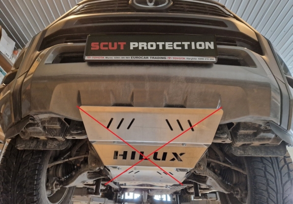 Aluminium protection de la boîte de vitesse Toyota Hilux Revo