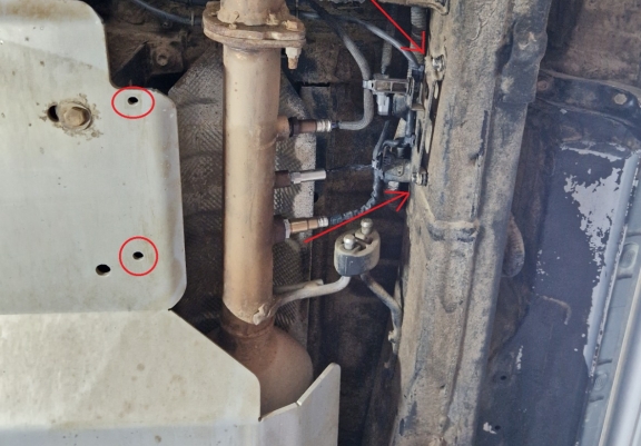 Protection de capteur DPF Toyota Hilux