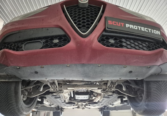 Aluminium protection sous moteur et de la boîte de vitesse Alfa Romeo Stelvio