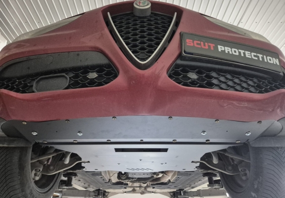 Aluminium protection sous moteur et de la boîte de vitesse Alfa Romeo Stelvio