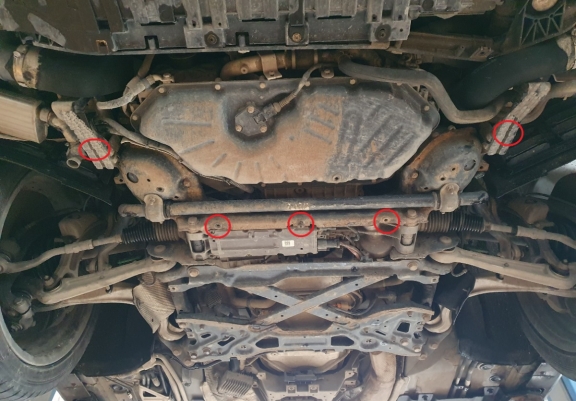 Protection sous moteur et de la boîte de vitesse Audi A8