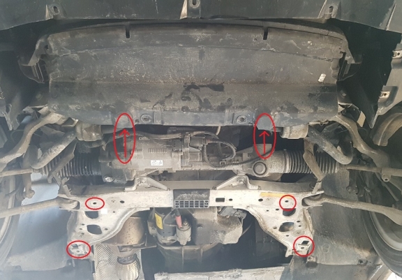 Protection sous moteur et de la boîte de vitesse BMW Seria 1 E81/E87/E82