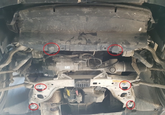 Protection sous moteur et de la boîte de vitesse BMW Seria 1 E81/E87/E82
