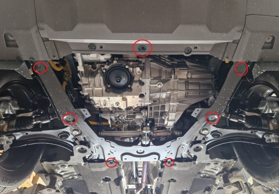 Protection sous moteur et de la boîte de vitesse Dacia Duster - 4x2 +4x4 - Aluminium