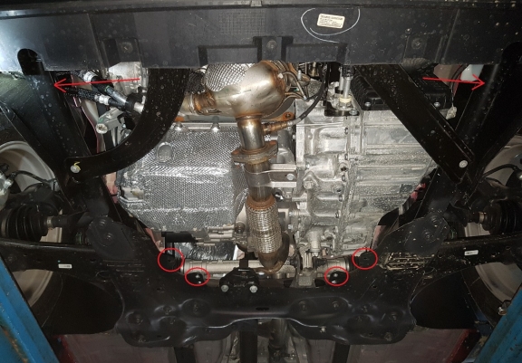 Protection sous moteur et de la boîte de vitesse Jeep Renegade