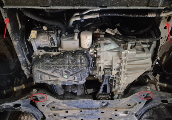 Protection sous moteur et de la boîte de vitesse Ford Transit - Traction 