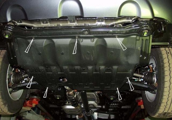 Protection sous moteur et de la boîte de vitesse Hyundai Santa Fe