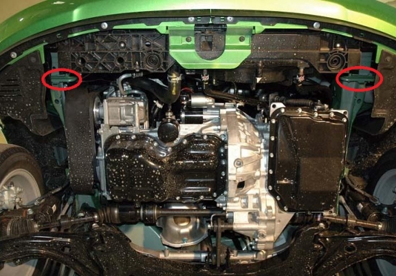 Protection sous moteur et de la boîte de vitesse Mazda 2