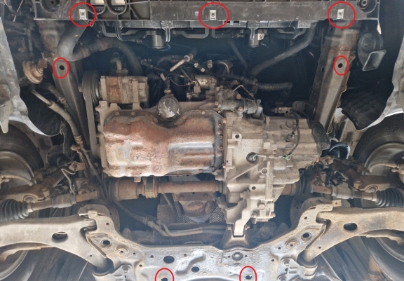 Protection sous moteur et de la boîte de vitesse Mazda 3