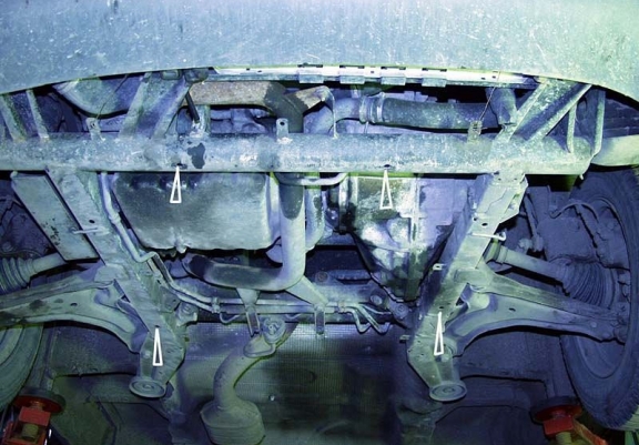 Protection sous moteur et de la boîte de vitesse Mercedes Vito