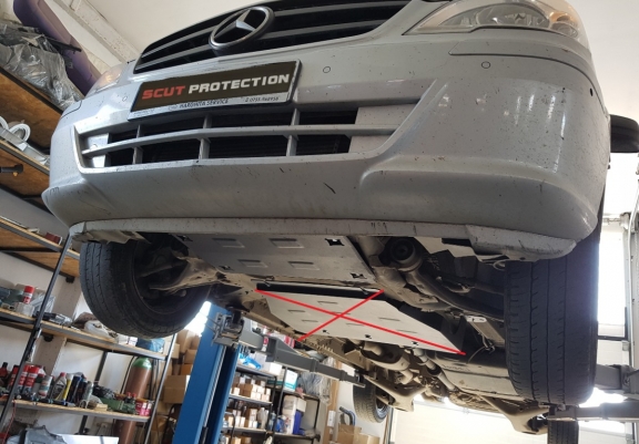 Protection Sous Moteur Mercedes Vito W639 - 2.2 D 4x2, 4x4
