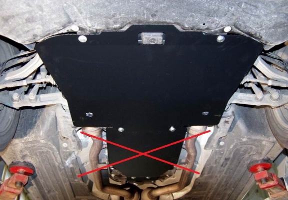 Protection sous moteur et de la radiateur Mercedes E-Classe W211