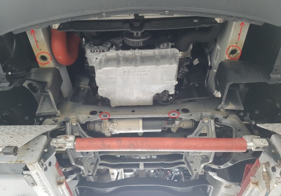 Protection sous moteur Mercedes Sprinter - RWD- Aluminium  