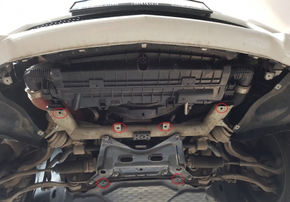 Protection sous moteur et de la radiateur Mercedes E-Classe W212