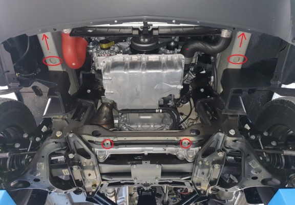 Protection sous moteur et de la boîte de vitesse Mercedes Sprinter 907 4x4