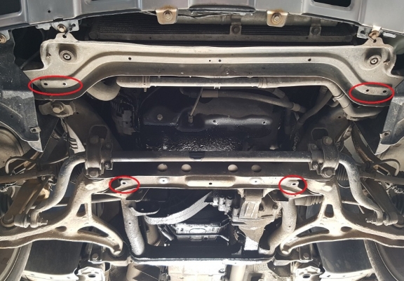 Protection sous moteur et de la boîte de vitesse Mercedes ML W164