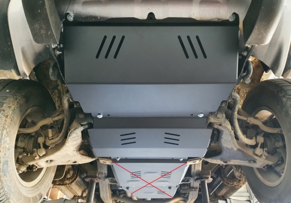 Protection sous moteur et de la radiateur Mitsubishi L 200