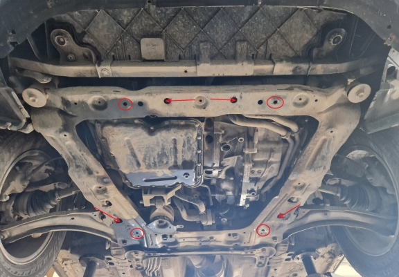 Protection sous moteur et de la boîte de vitesse Nissan Qashqai J10