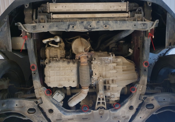 Protection sous moteur et de la radiateur SsangYong Tivoli