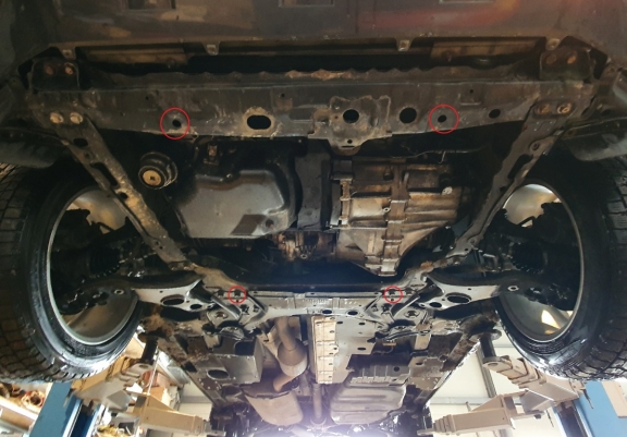 Protection sous moteur et de la boîte de vitesse Toyota RAV 4 Diesel