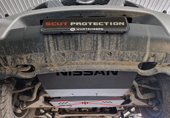 Protection de radiateur Nissan Navara D40