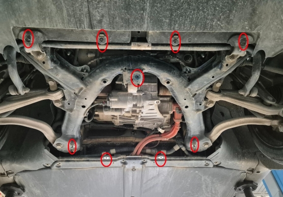 Protection sous moteur électrique avant pour Tesla Model Y AWD