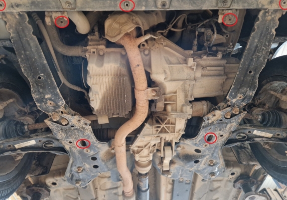 Protection sous moteur et de la boîte de vitesse Fiat Panda 4x2